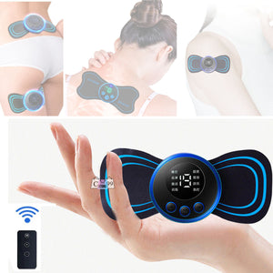 Relax™ | Mini masajeador cervical eléctrico recargable USB + control extra